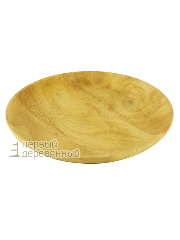 Тарелка плоская из гевеи бразильской D20 в разделе тарелки от магазина Первый Деревянный